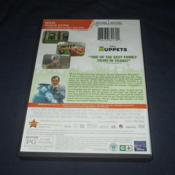 Disney's Muppets Most Wanted (DVD, 2014, Canadian, Widescreen) - Picture 3 of 3